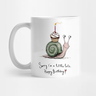 Belated Birthday Snail Mug